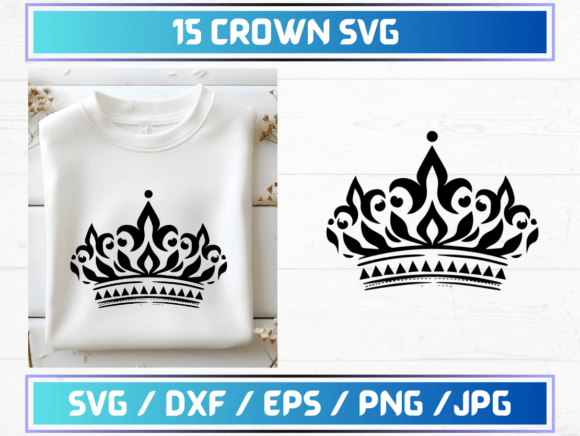 15 Crown SVG Files: A Graphic Template for Modern Branding