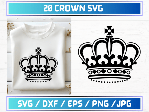 20 Crown SVG Files: A Graphic Template for Modern Branding