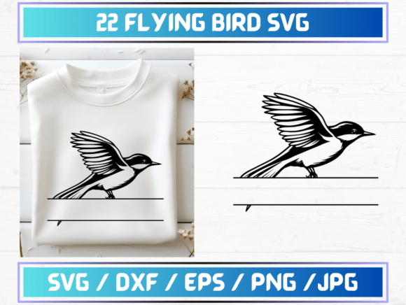 22 Flying Bird SVG: A Graphic Template for Modern Design
