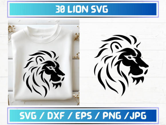 30 Lion SVG Files for Creative Crafting