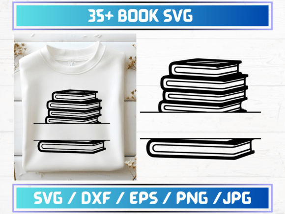 35 Book SVG Files for Modern Graphic Design