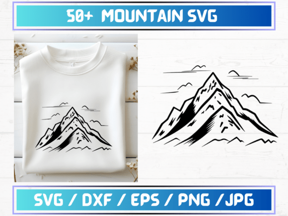 50 Mountain SVG Files: A Graphic Template for Modern Branding