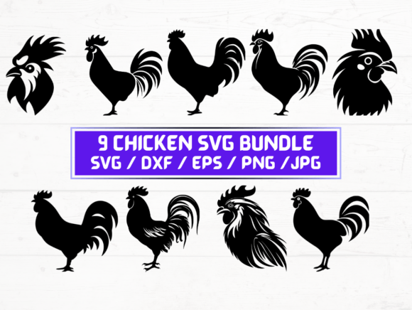 9 Chicken SVG Bundle: A Graphic Designer’s Take on Crafty Creativity