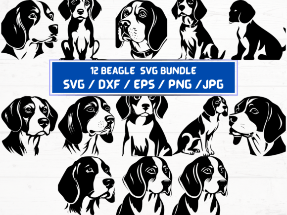 Beagle Dog SVG Graphics for Crafts & Creative Projects