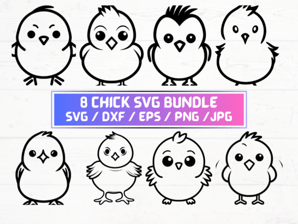 Chick SVG File: A Graphic Asset for Crafts and Branding
