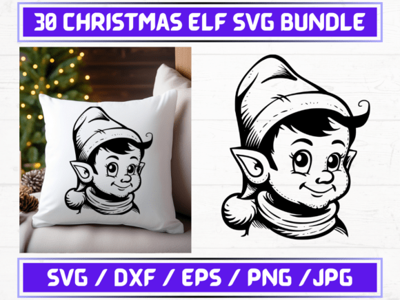 Christmas Elf SVG Bundle: Graphics for Local Business Branding