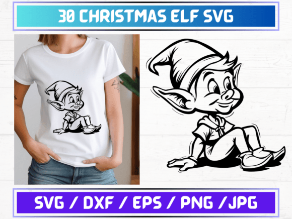 Christmas Elf SVG Graphics & Graphic Templates