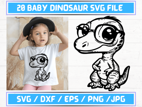 Christmas SVG, Baby Dinosaur SVG Bundle