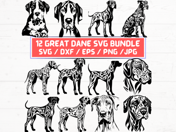 Great Dane Svg File: A Versatile Graphic for Crafts and Digital Products