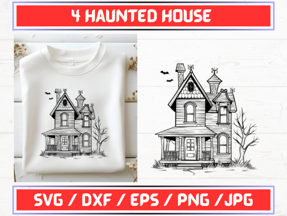 Haunted House SVG: A Graphic Designer’s Take on Themed Visuals