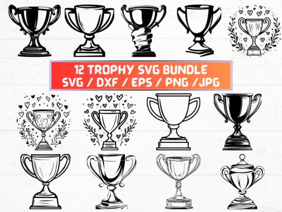 Trophy SVG: A Graphic Asset for Crafts and Branding