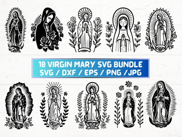 Virgin Mary Svg Cricut: A Graphic Asset for Crafts and Branding